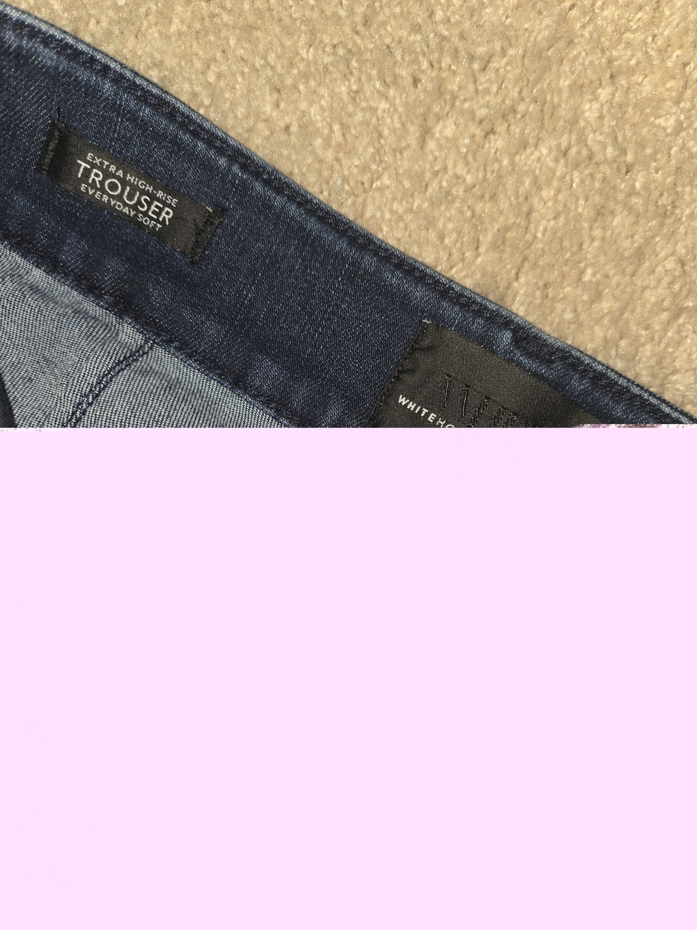 White House Black Market Hi Rise Wide Leg Jeans Rhinestones Jeans Size 2 - Picture 7 of 7
